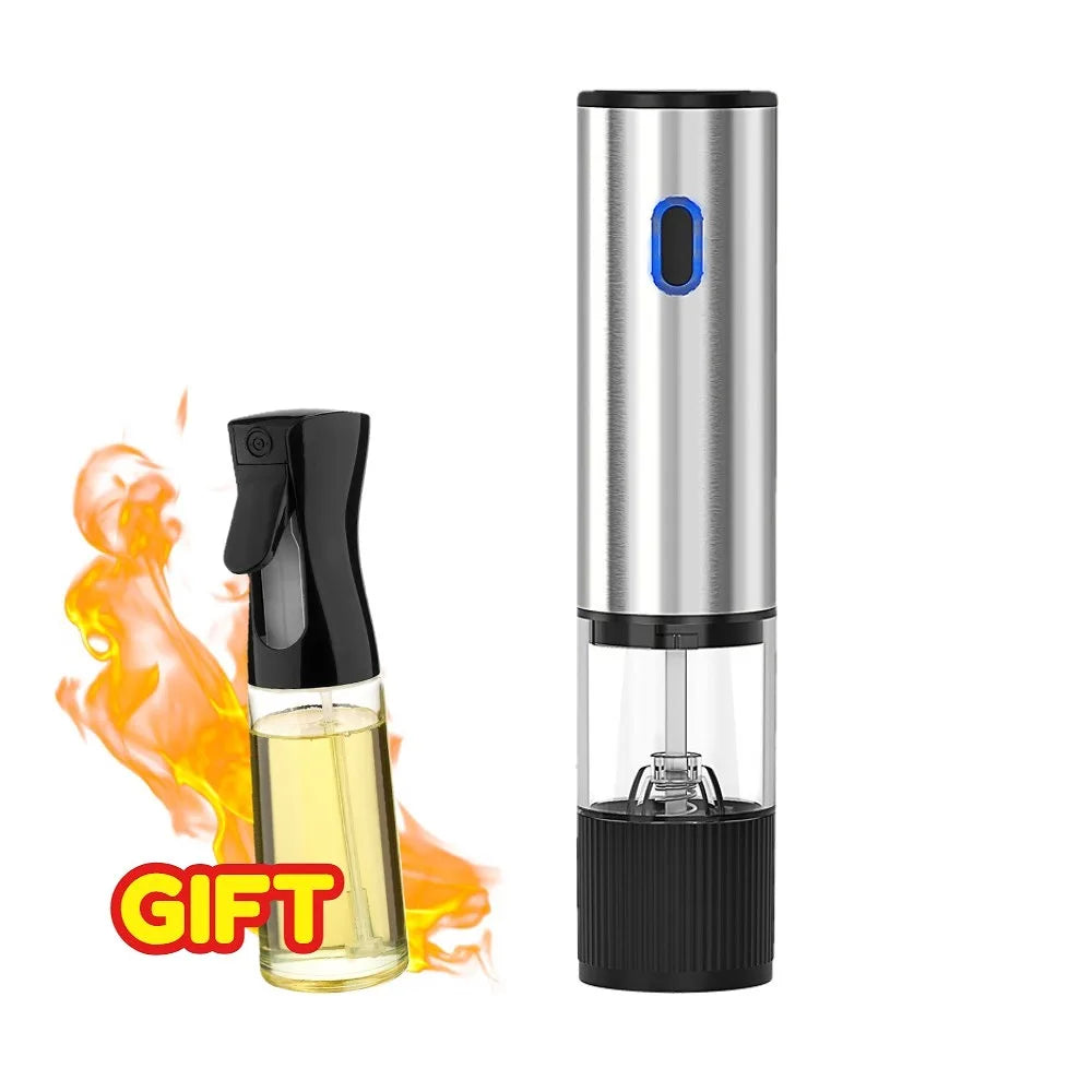 Nixie Electric Rechargeable Salt & Pepper Grinder Mill – 5-Stage