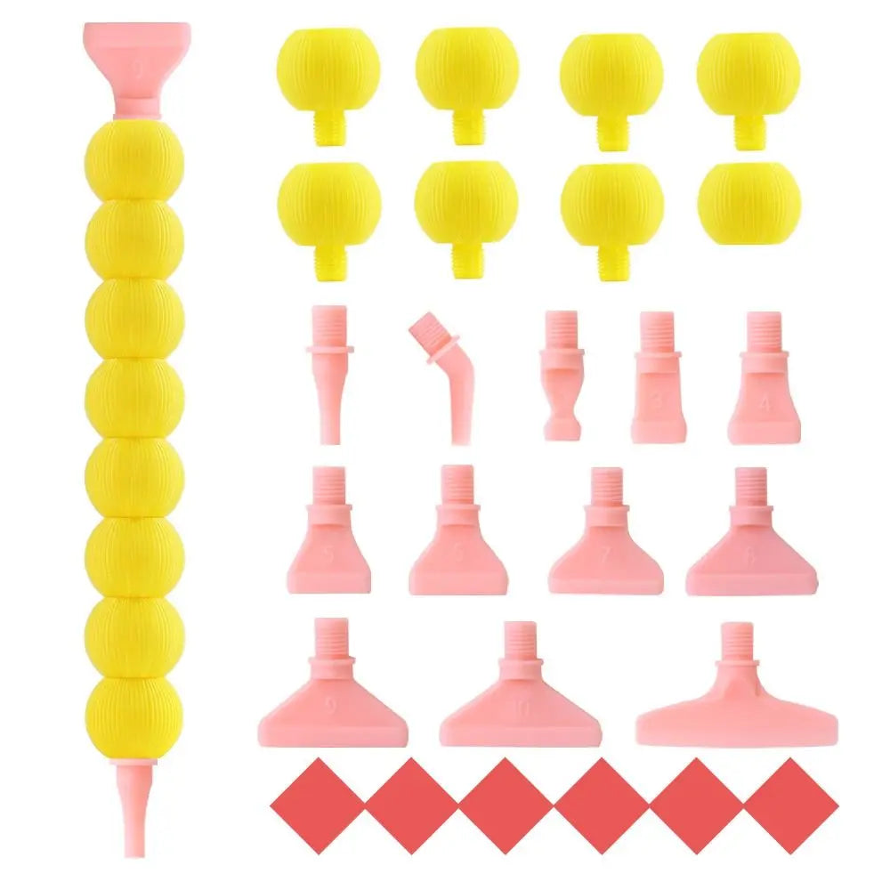 5D Diamond Painting Pen Kit – 12 Replacement Pen Tips & Clay Diamond Painting Pen Nixie