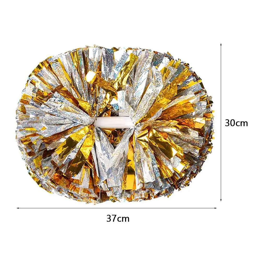 Cheerleader Pom Poms 30x37cm Multicolor Dance Props – Double Handle