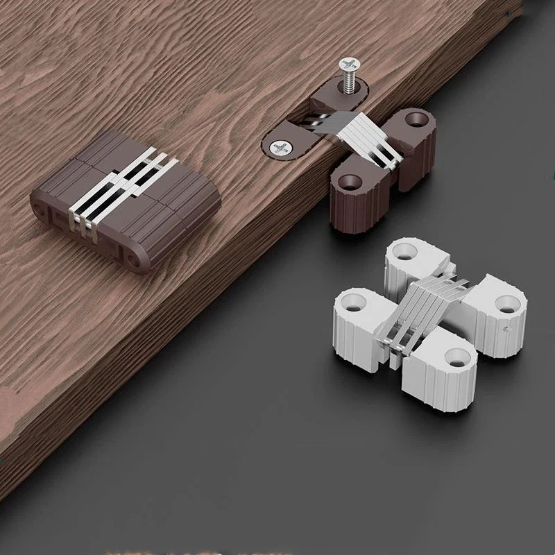 Cross Concealed Hinge Plastic Iron Folding Table Chair Hardware Furniture Hinge Nixie