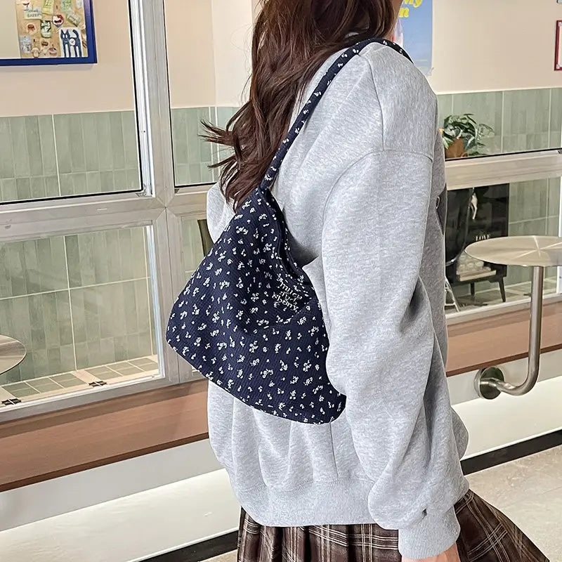 Floral Canvas Tote Bag for Women – Large Shoulder Handbag Canvas Shoulder Tote Nixie