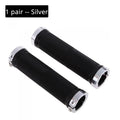 Lock-On MTB BMX Bicycle Handlebar Grips Anti-Slip Rubber Bicycle Handlebar Grips Nixie Silver