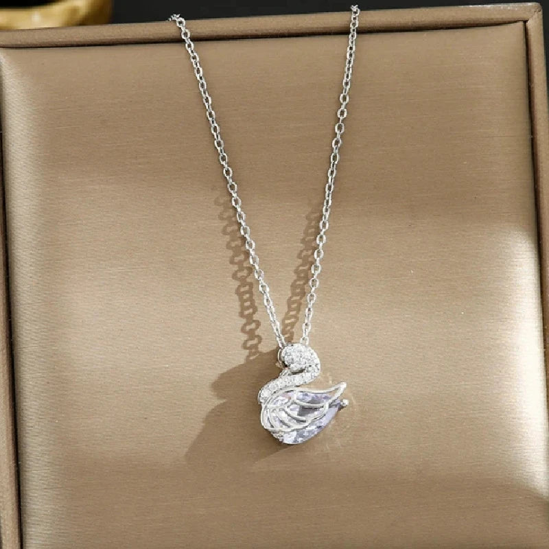 Gold Plated Animal Pendant Necklace | Copper & Steel Chain Pendant Necklace Nixie