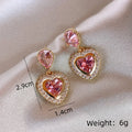 Heart-Shaped Stud Earrings | 14K Gold Plated | Women's Jewelry Stud Earrings Nixie XL1574-2