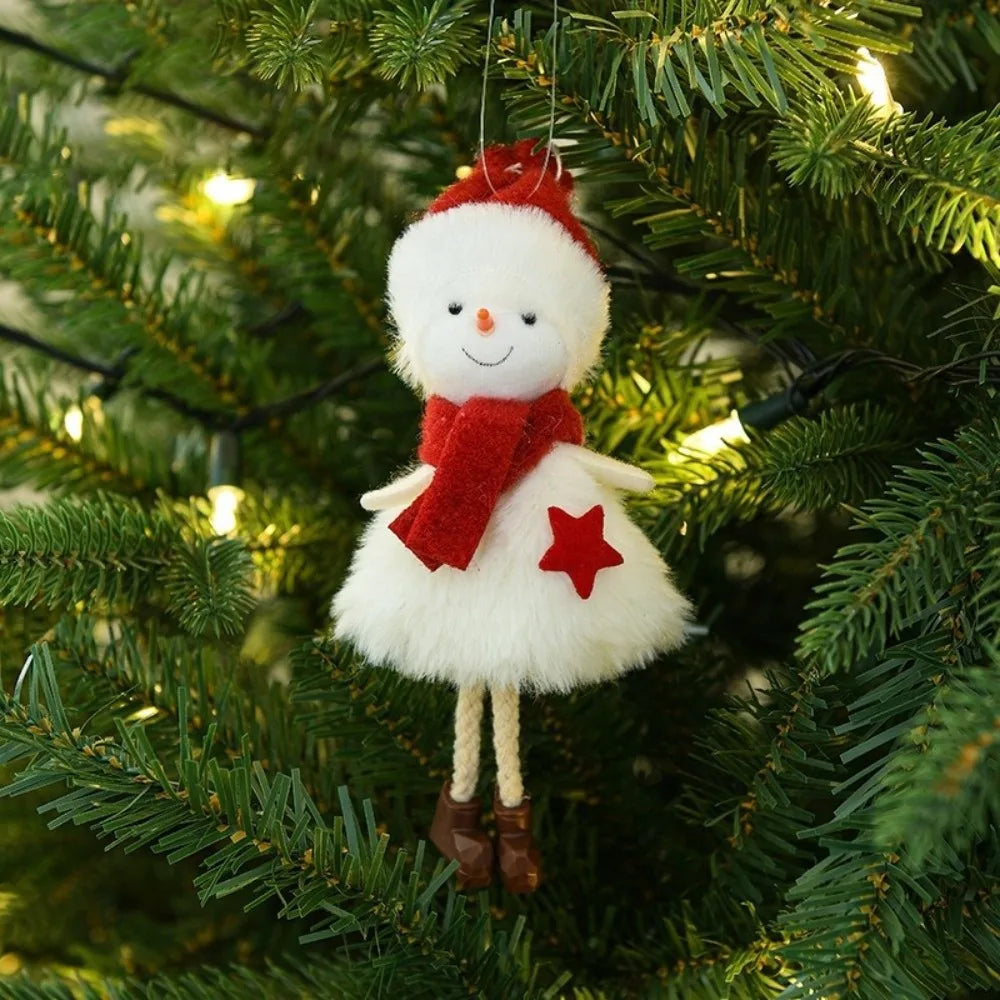 Christmas Plush Hanging Ornaments – Elk, Snowman & Angel Christmas Plush Ornament Nixie 1