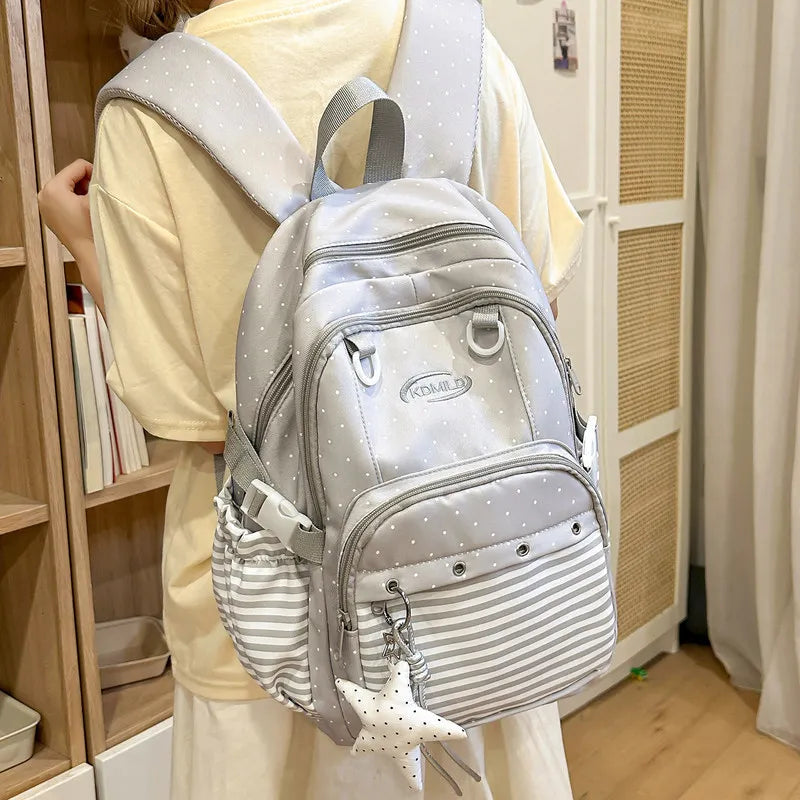 Korean-Style Star Pattern Women's Backpack | Large Capacity Women's Backpack Nixie