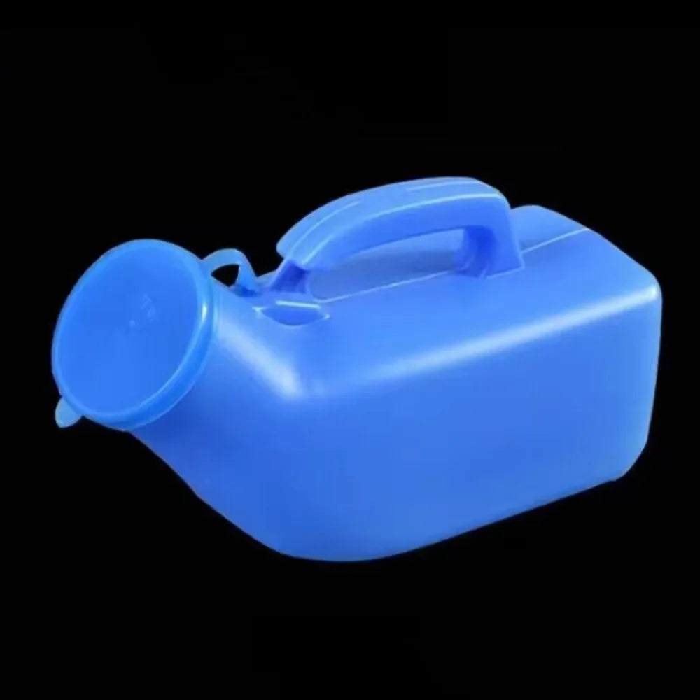Portable Urinal Bottle with Lid – 1000ml Travel Night Pot Portable Urinal Bottle Nixie 1200ML-Blue