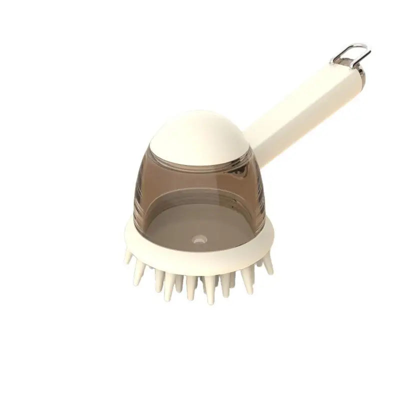 2-in-1 Pet Bath Brush & Shampoo Dispenser for Dogs & Cats