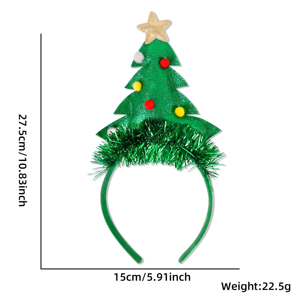 Cute Santa Claus Christmas Headband – Funny Xmas Hair Accessory