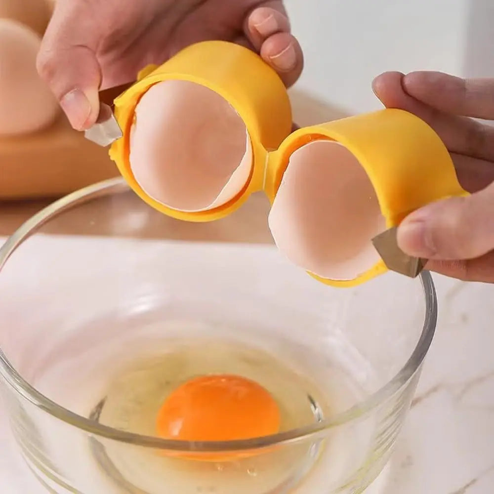 Stainless Steel Egg Shell Opener – Mess-Free Egg Cracker Tool