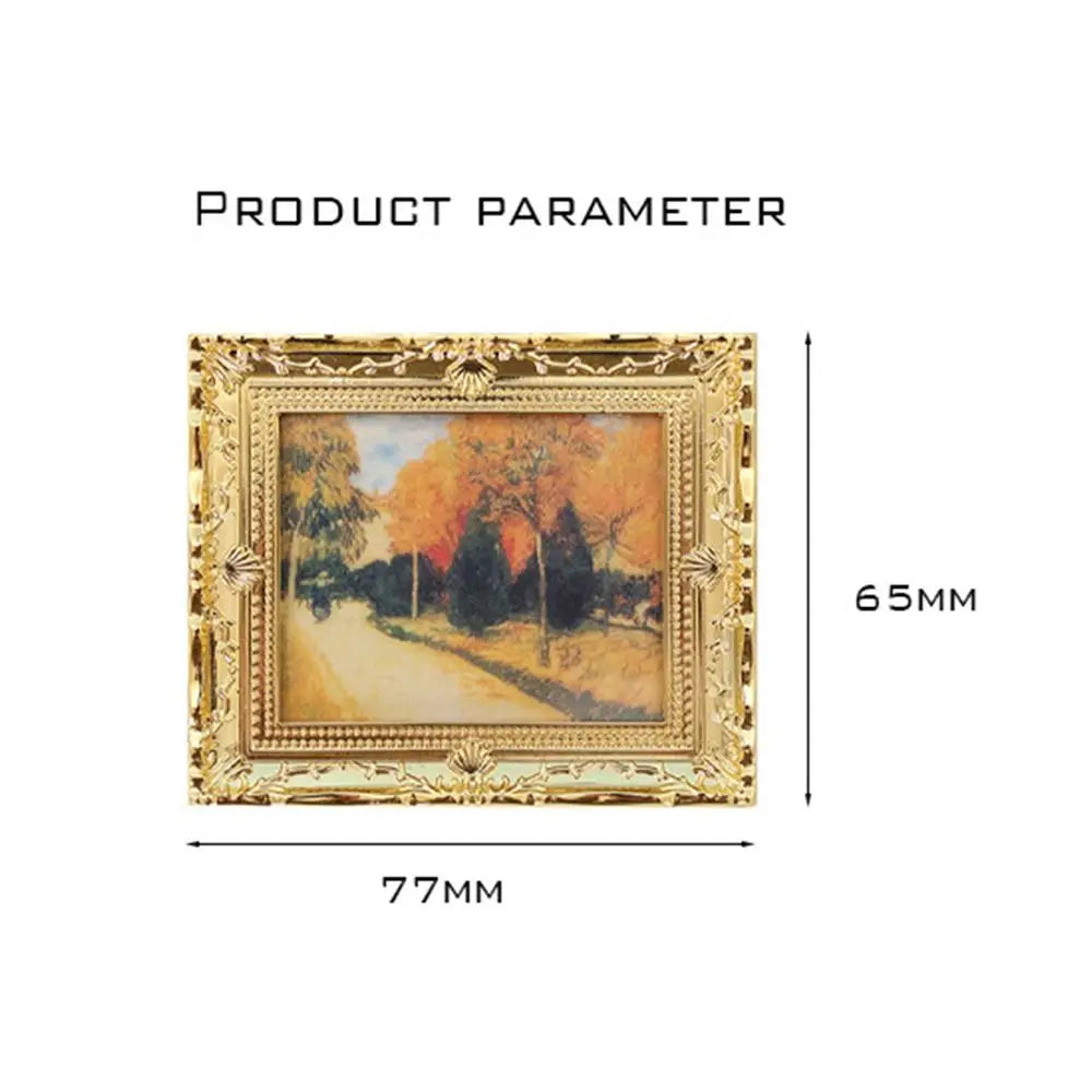 1/12 Scale Resin Photo Frame Dollhouse Miniature Decor Accessory Dollhouse Miniature Nixie