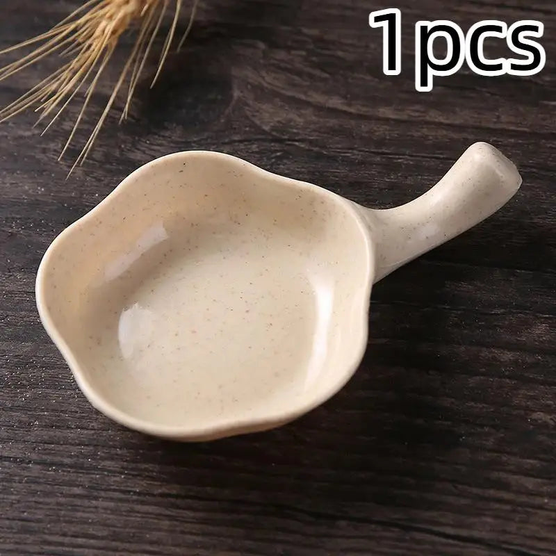 Wheat Straw Seasoning Dish | Japanese Dipping Bowl BPA-Free