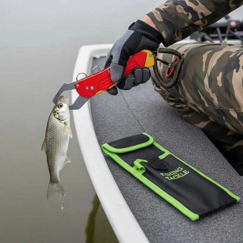 Foldable Fish Grip Clamp – Aluminum Alloy Lip Grabber Tool Fish Grip Clamp Nixie