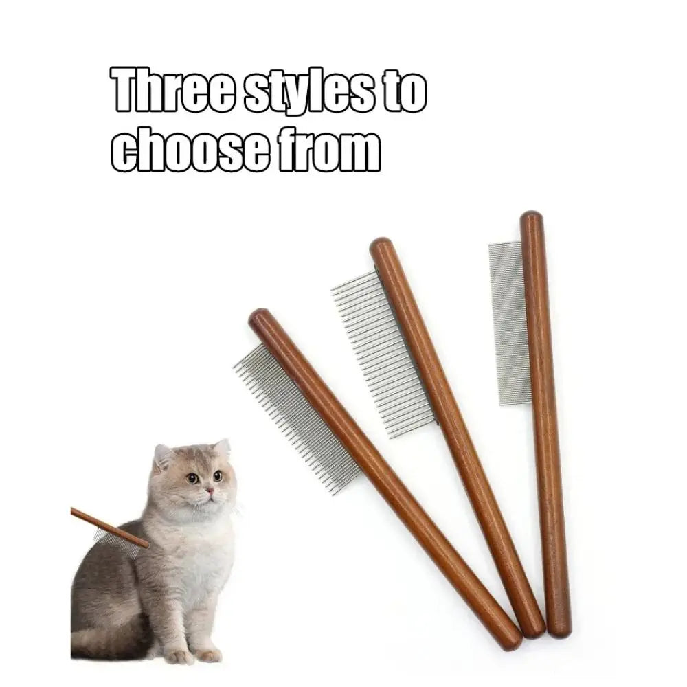 Long Hair Cat & Dog Pin Grooming Comb – Detangle & Deshed Pet Grooming Comb Nixie