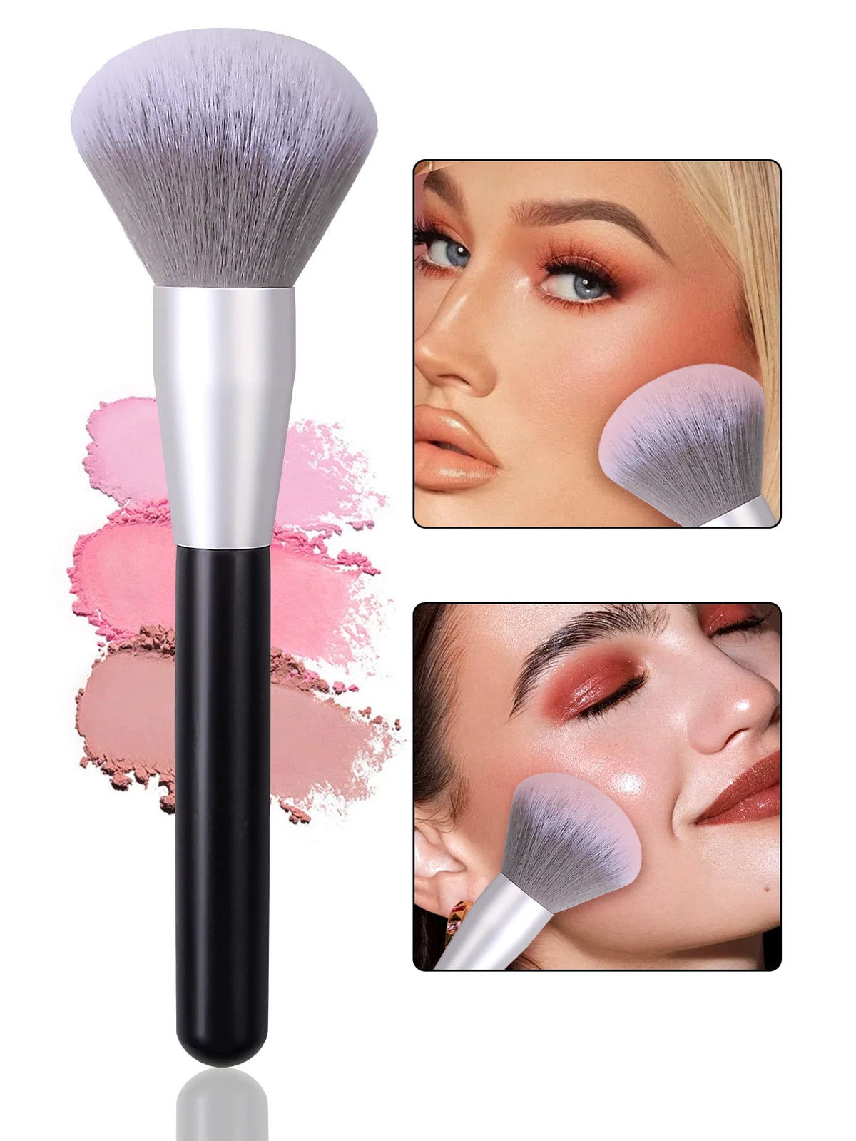 Fluffy Soft Bristle Makeup Brush – Blush, Powder & Setting Makeup Brush Nixie