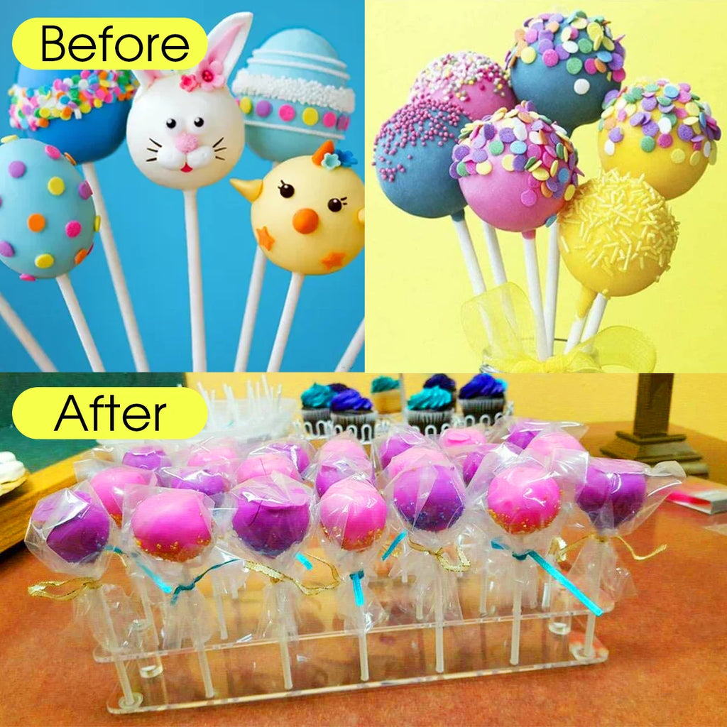 Acrylic Lollipop Stand 20/21-Hole Transparent Candy Display Lollipop Display Stand Nixie