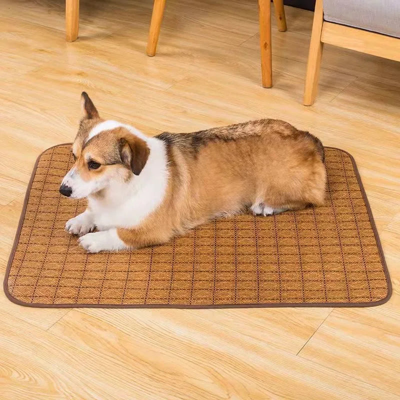 Bamboo Dog Cooling Mat – Summer Bed for Dogs & Cats Pet Cooling Mat Nixie
