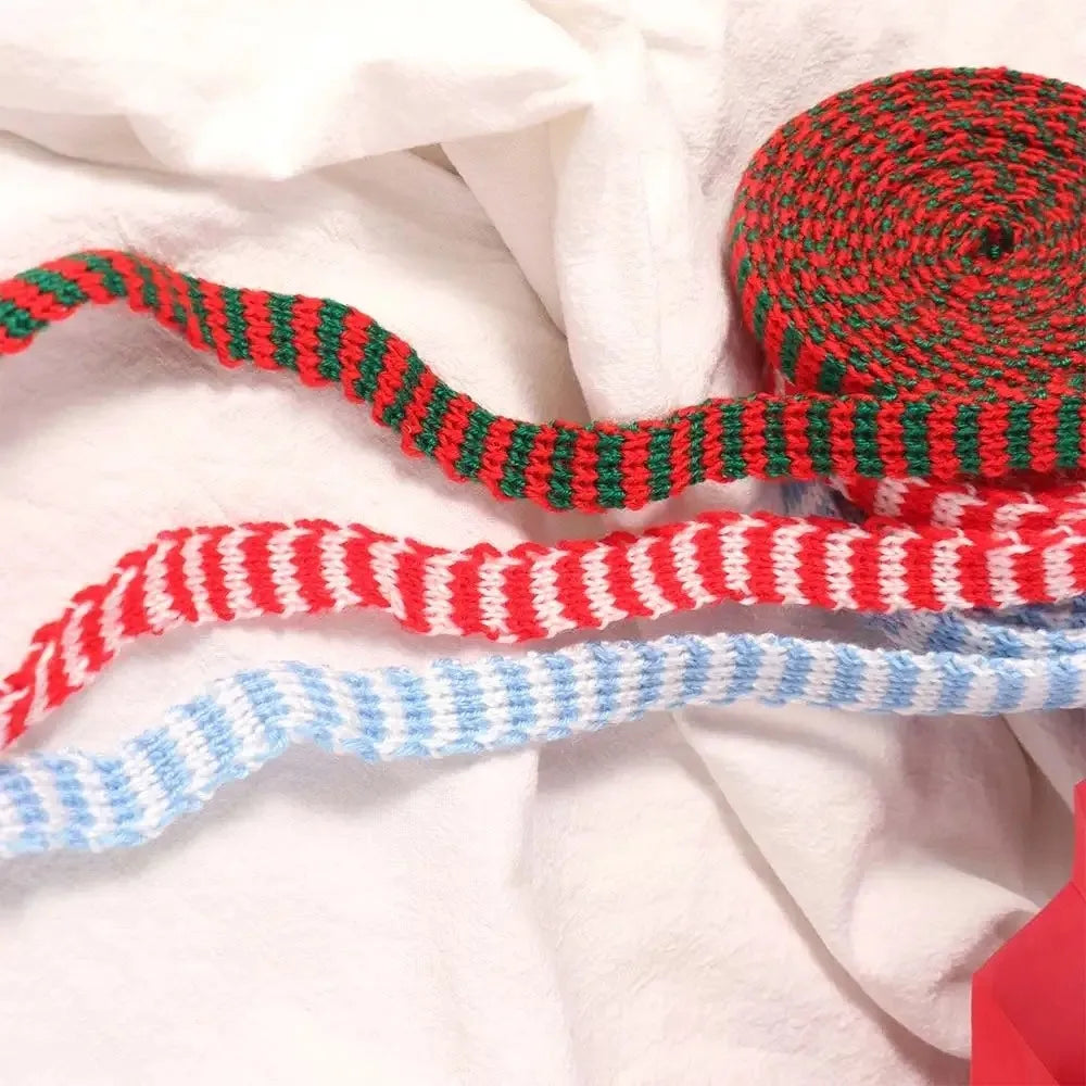 15mm Christmas Ribbon Red Green Polyester DIY Craft Decoration Craft Ribbon Nixie