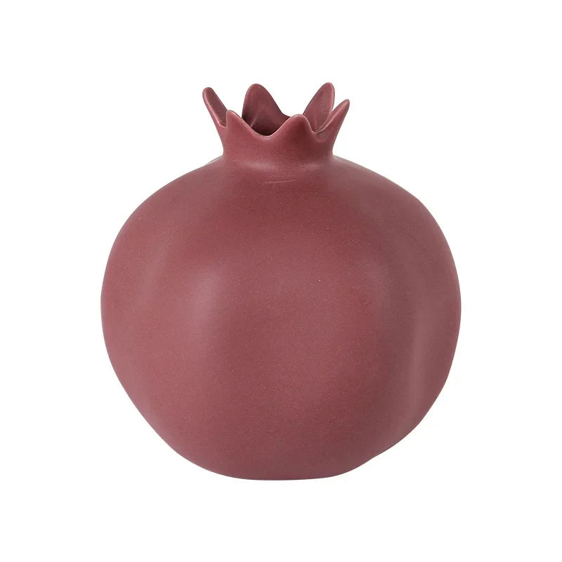 Morandi Ceramic Pomegranate Ornament | Minimalist Home Décor Ceramic Home Ornament Nixie