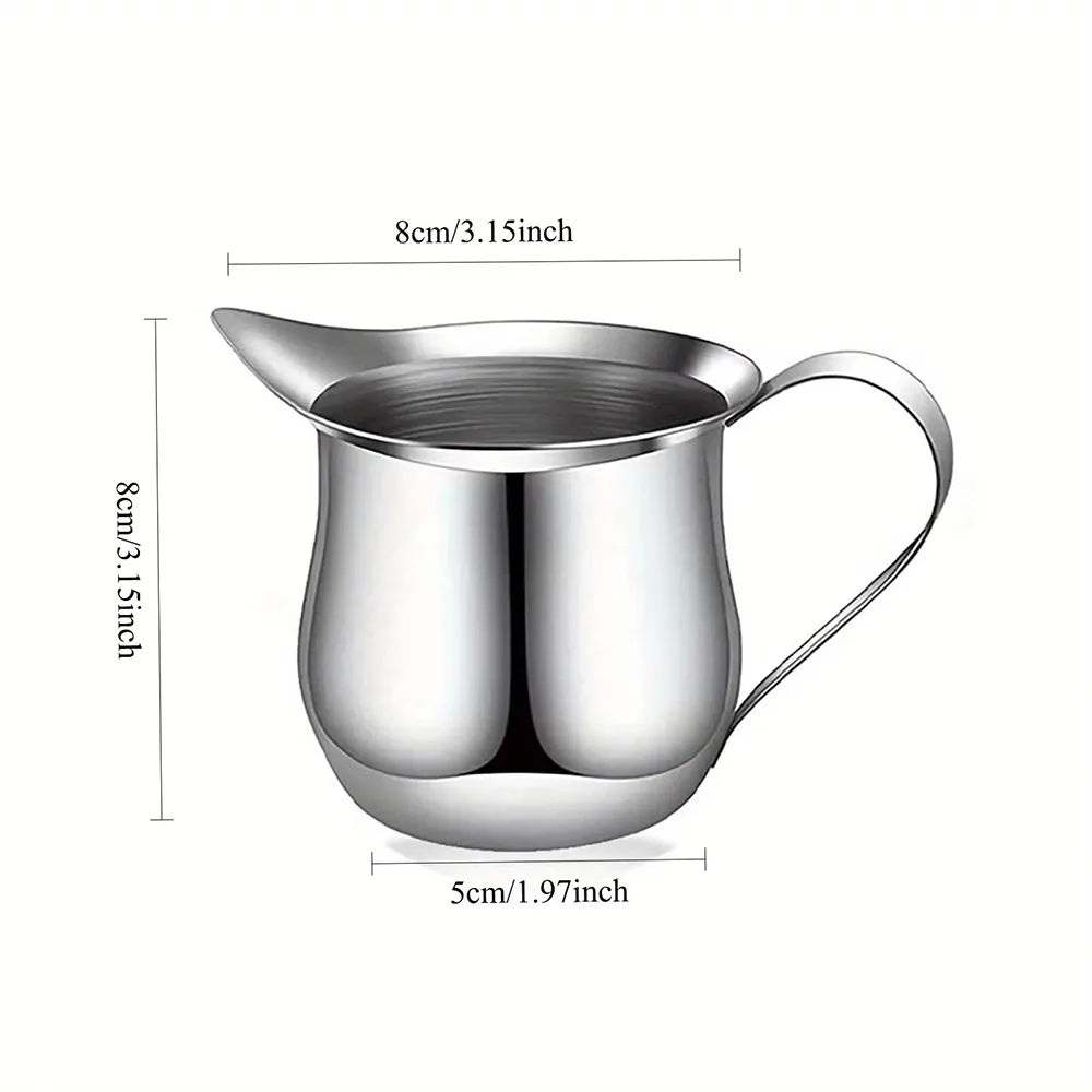 Stainless Steel Milk Frothing Pitcher Cup with Pouring Spout Milk Frothing Pitcher Nixie 240ml 8oz