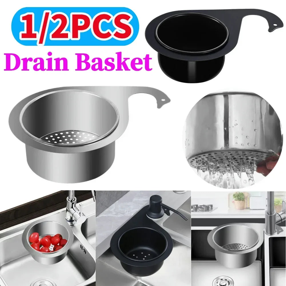 Steel Swan Sink Strainer – Heavy Duty Stainless Drain Basket Sink Drain Strainer Nixie