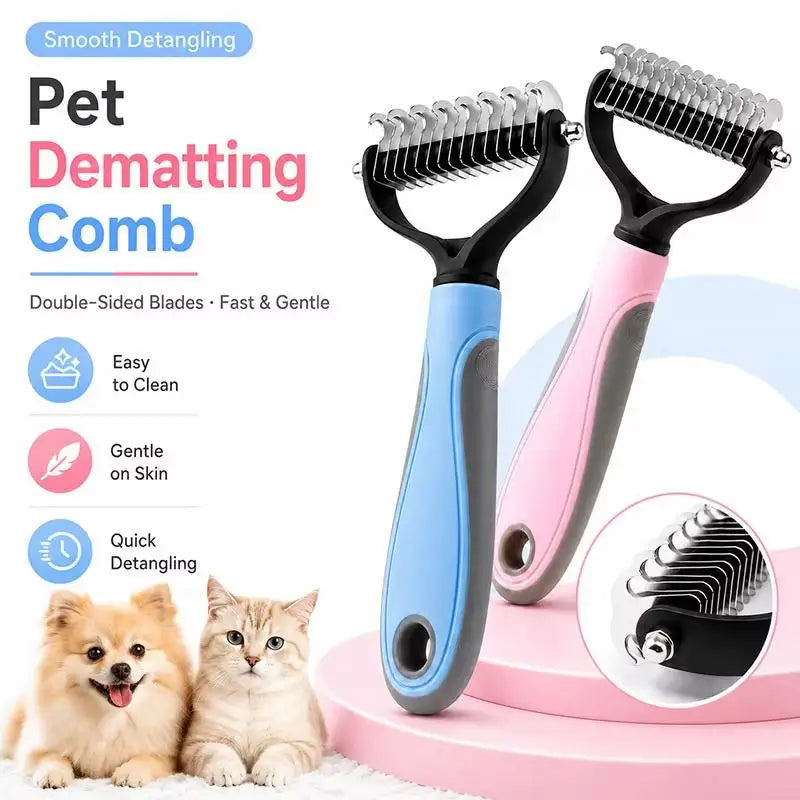 Professional Pet Deshedding Brush for Dogs & Cats Pet Grooming Brush Nixie
