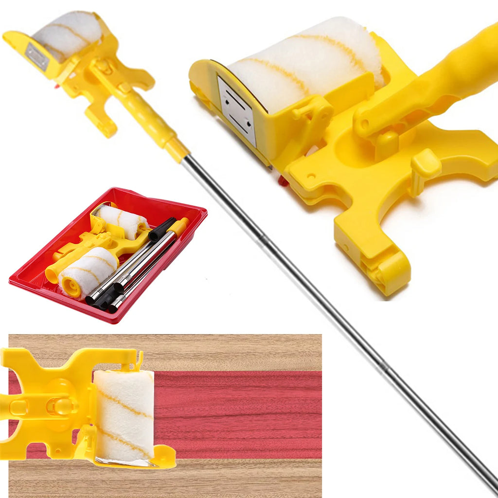 Nixie Wall Paint Roller Set – Edger & Extension Rod Kit Paint Roller Set Nixie