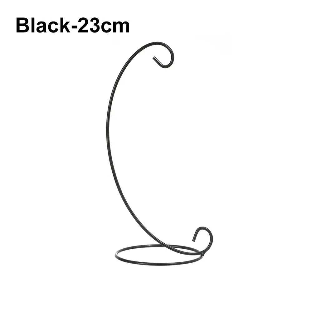Iron Art Glass Ball Hanging Ornament Stand & Candle Holder