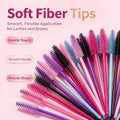 50 Pcs Mascara Wands Spoolie Eyelash & Eyebrow Brush Set Spoolie Brush Set Nixie MULTI