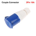 220V 16A Industrial Waterproof Plug 3-Pin IP44 Connector Industrial Waterproof Plug Nixie Style C