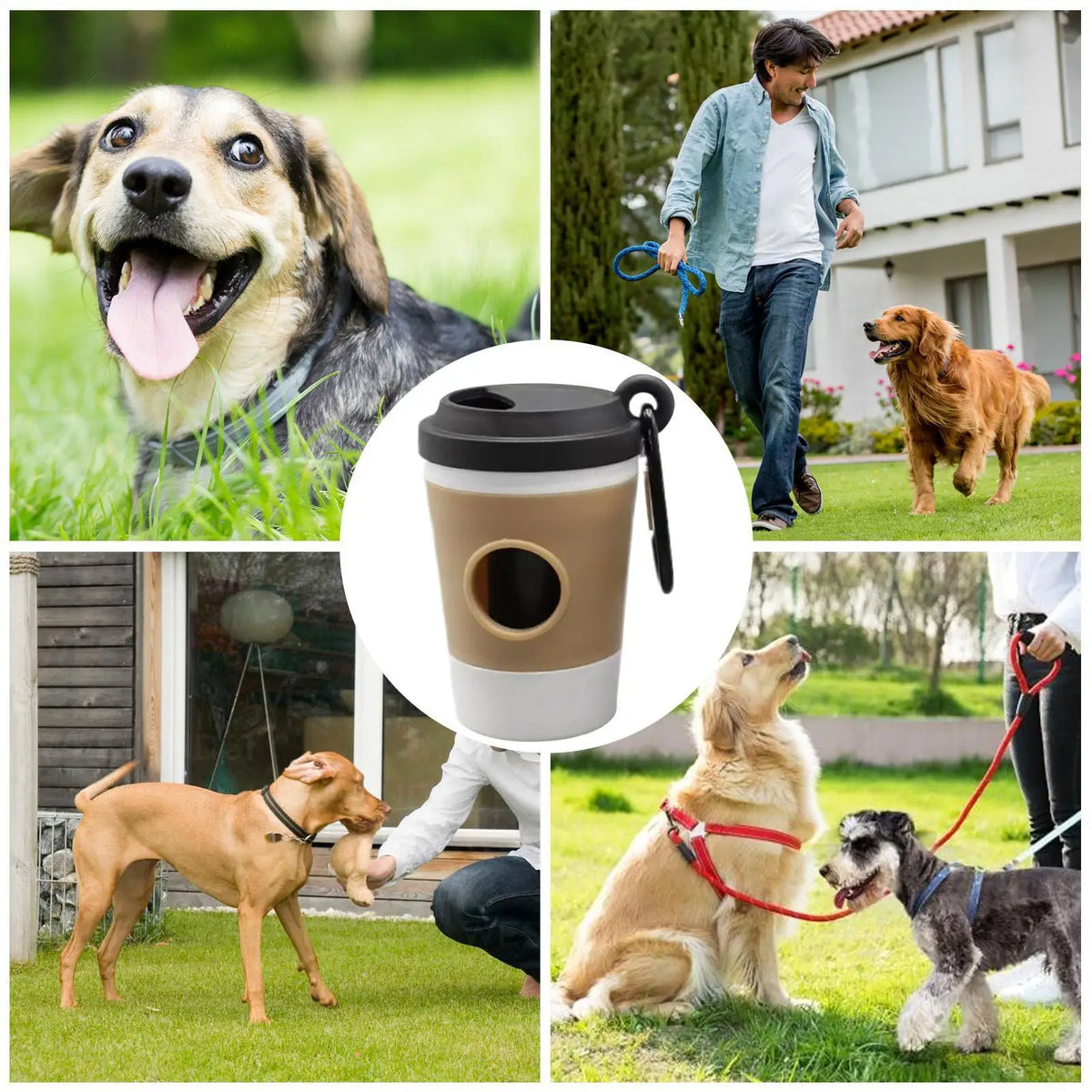 Coffee Cup Dog Poop Bag Holder – Portable Waste Dispenser