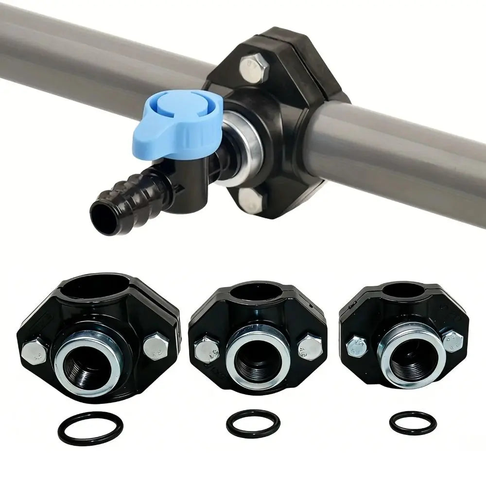 Leak-Proof PE Water Pipe Connector Female Thread Clamp Pipe Connector Clamp Nixie