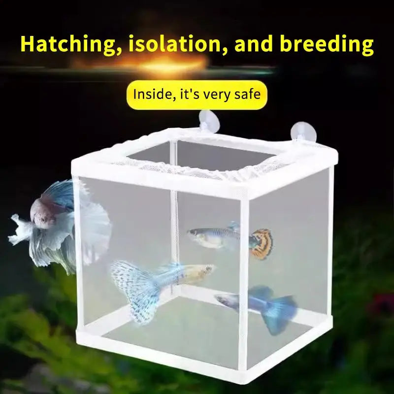 Aquarium Fish Breeding Box Hatchery Isolation Net 1/2PCS S/L