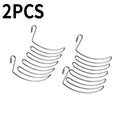 Stainless Steel Kitchen Sink Drain Basket Hanging Rack Sink Drain Basket Nixie Silver-2pcs