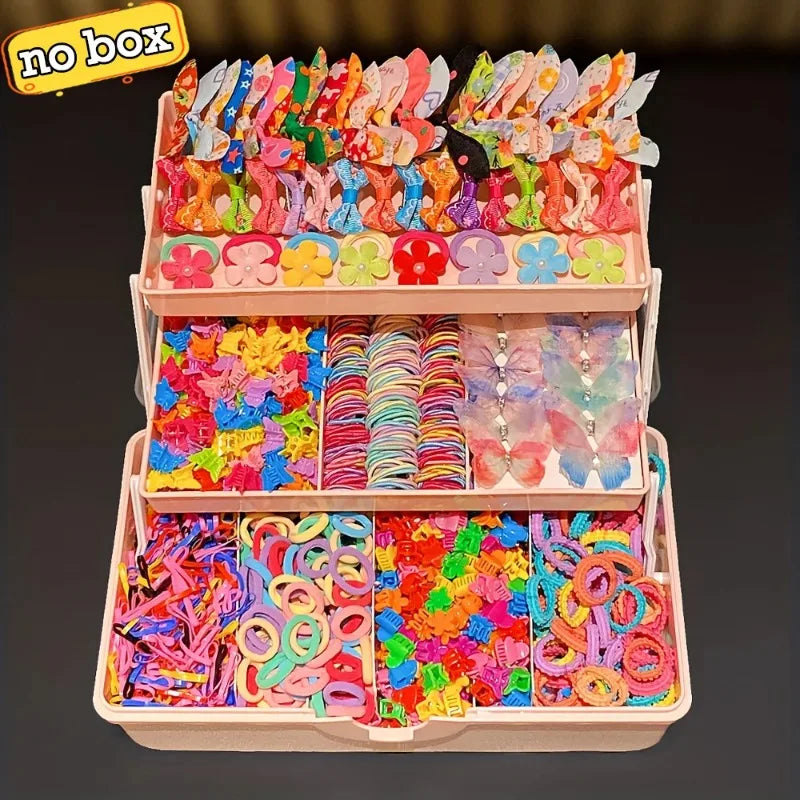 Girls Hair Accessories Set – Butterfly Clips, Ties & Bands Girls Hair Accessories Nixie