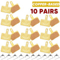 BUCKLOS Copper Disc Brake Pads for Shimano B01S MTB Bikes Disc Brake Pads Nixie Copper-Based 10Pairs