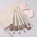 10-Piece Synthetic Makeup Brush Set with Powder Puff Makeup Brush Set Nixie Other
