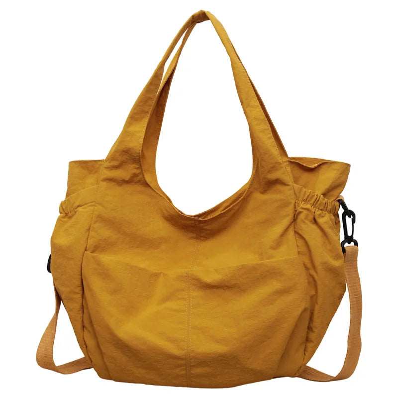 Korean Canvas Drawstring Bucket Bag – Retro Crossbody for Women Canvas Crossbody Bag Nixie BB-1377Yellow