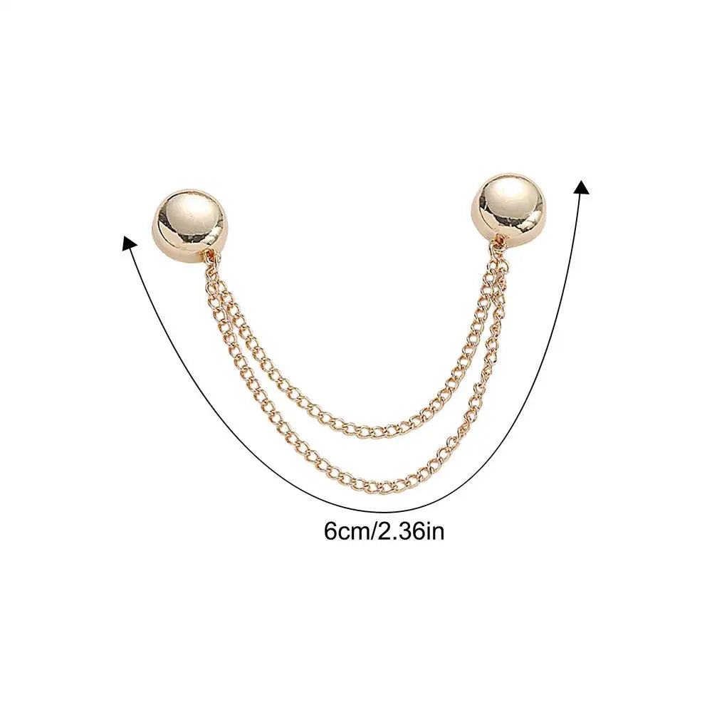 4Pcs Magnetic Clothing Clips Alloy Chain Button Pins Magnetic Clothing Clips Nixie 4pcs