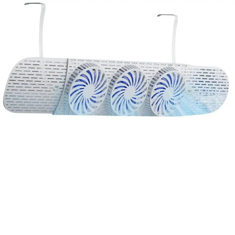 AC Wind Deflector 3 Fans – No-Drill Air Baffle for Home & Office AC Wind Deflector Nixie