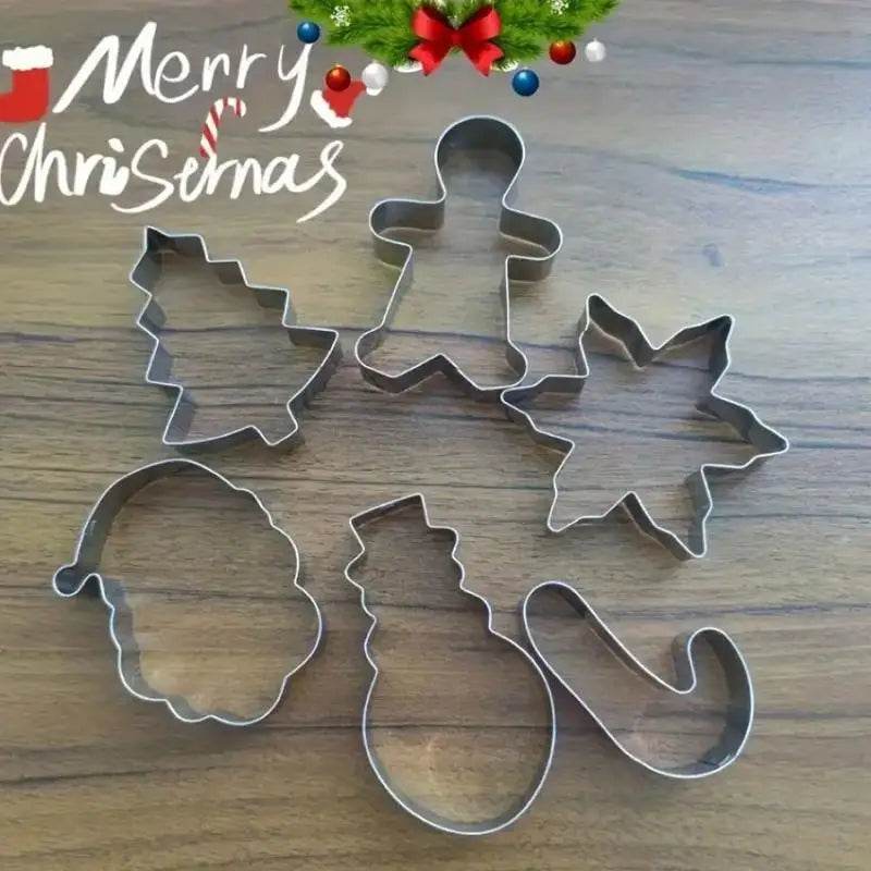 12-Piece Christmas Cookie Cutters Set – Stainless Steel