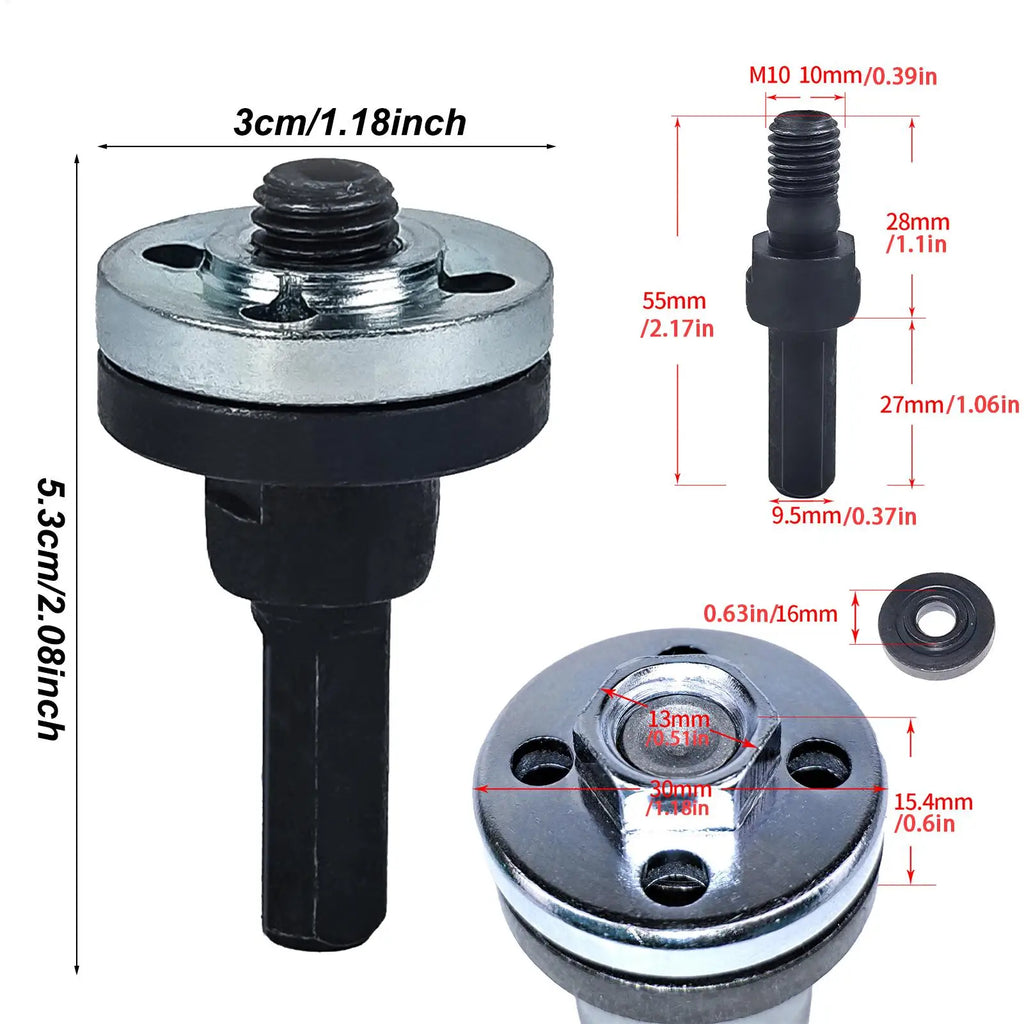 Angle Grinder Connecting Rod Adapter Kit for 10–13mm Drills