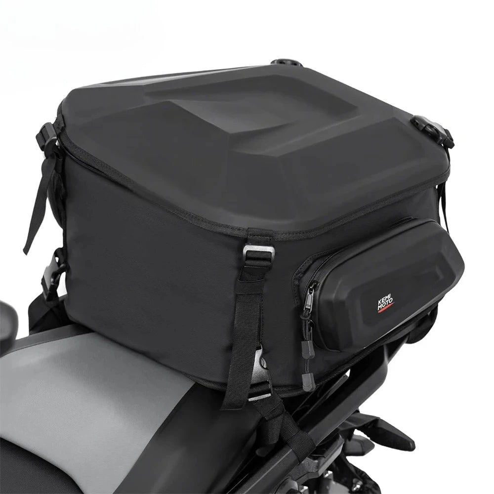 KEMITOUR Motorcycle Tail Bag Hard Shell EVA Waterproof 25–40L Motorcycle Tail Bag Nixie