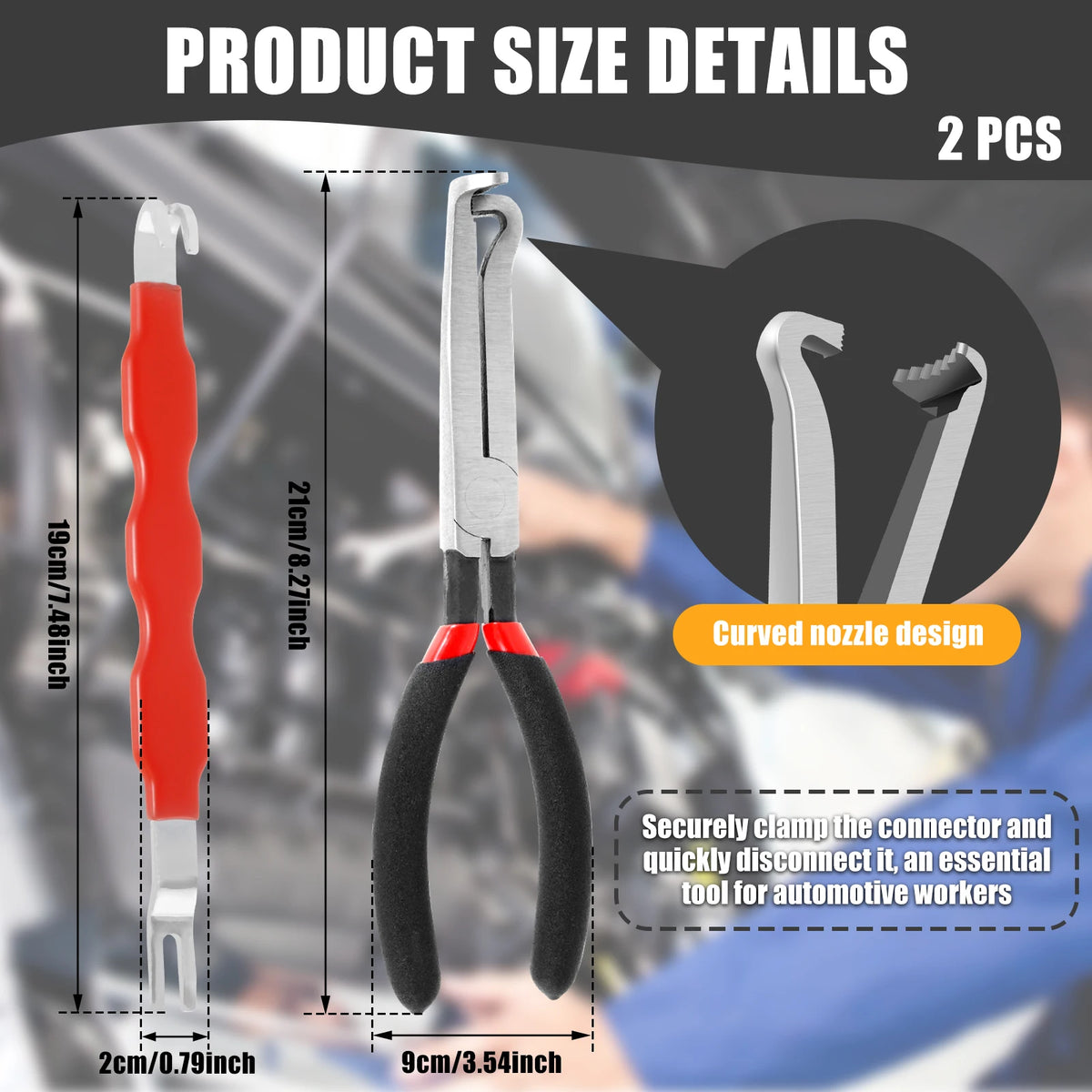Carbon Steel Electrical Disconnect Pliers – Auto Connector Tool Electrical Disconnect Pliers Nixie
