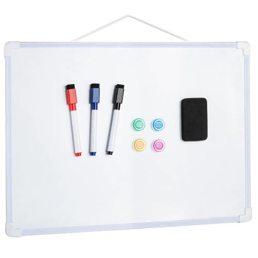 Double-Sided Magnetic Dry Erase Whiteboard 16x12 + Markers Dry Erase Whiteboard Nixie