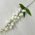Long Stem Artificial Lily of the Valley Silk Flower 96cm Artificial Silk Flower Nixie White