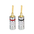 24K Gold Banana Plugs Screw Lock Speaker Wire Connectors Speaker Wire Connector Nixie army green
