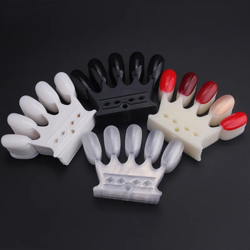 50-Tip Nail Swatch Fan Acrylic Color Card Display Shelf Nail Swatch Display Nixie