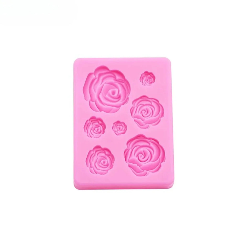 Rose Flower Silicone Mold – Chocolate, Cake & Candy Baking Tool