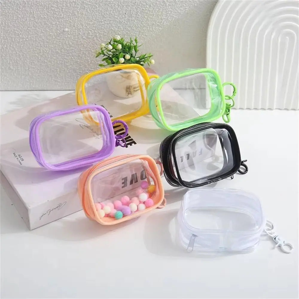 Clear Zipper Storage Bag – Mini Dustproof Portable Organizer